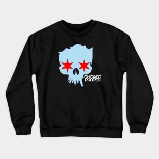 Chicago Proper Blue Skull Crewneck Sweatshirt